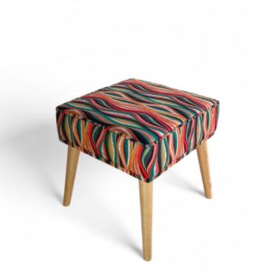 Tabure kocka - Print 05 - natur