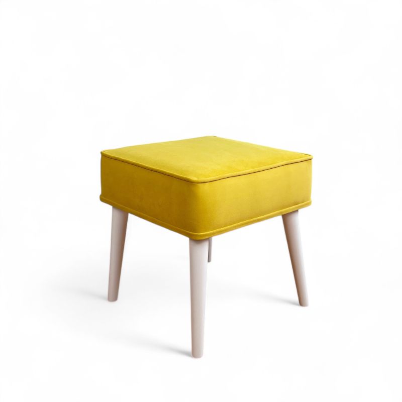 Tabure kocka - Spark 15 (pliševi) - belo