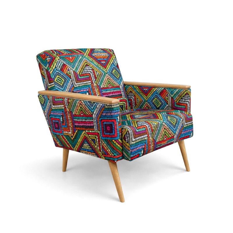 Fotelja Vintago - Print 07 - natur