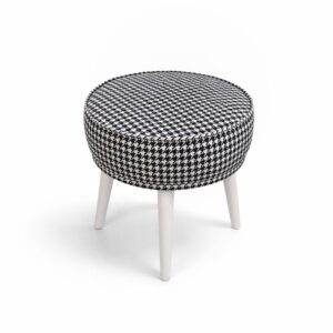 Tabure krug - Pepito 01 - belo