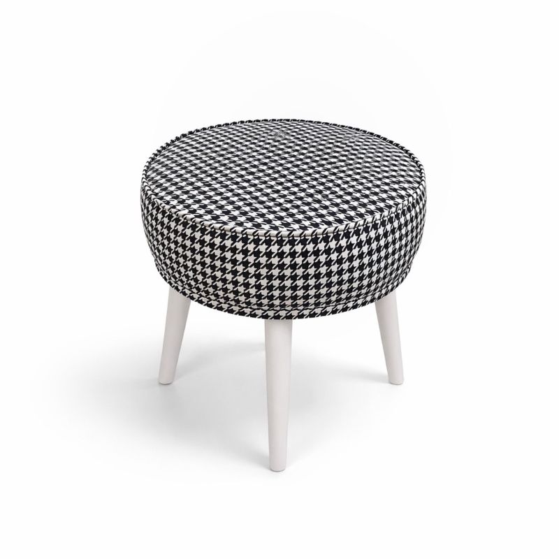 Tabure krug - Pepito 01 - belo